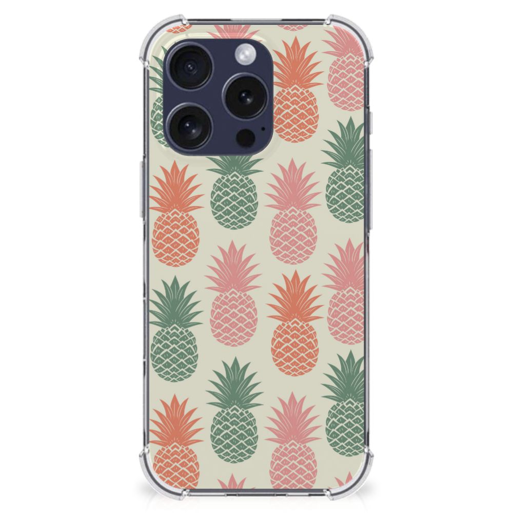 iPhone 16 Pro Beschermhoes Ananas achteraanzicht ananas patroon