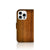 iPhone 16 Pro Book Style Case Donker Hout boek hoes achterkant