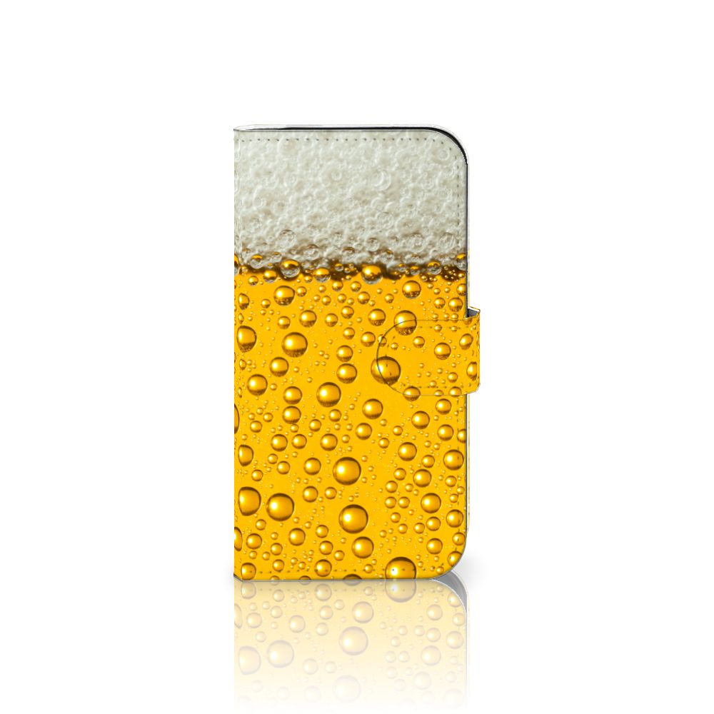 iPhone 16 Pro Bookcase Bier Design Zichtzijde