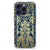 iPhone 16 Pro Case Beige Flowers design voorkant