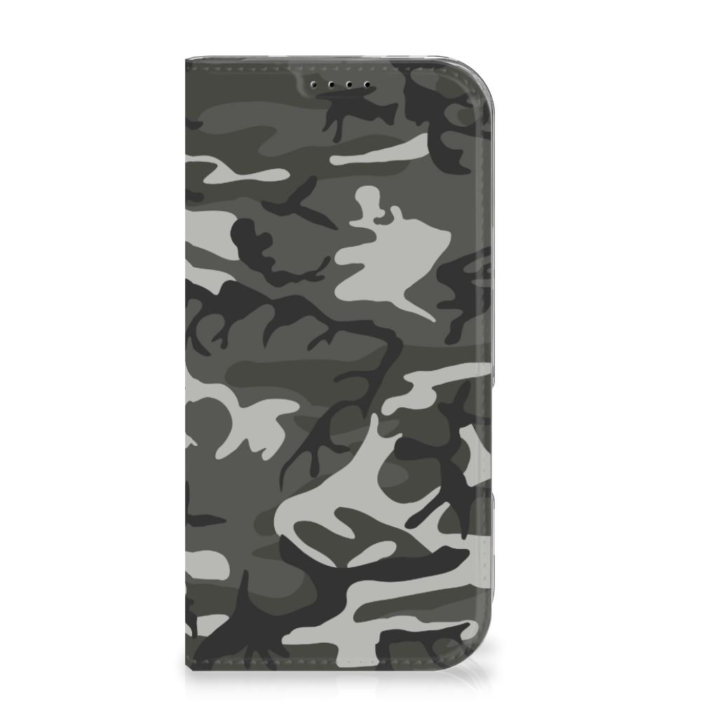 iPhone 16 Pro Hoesje met Magneet Army Light telefoonhoesje camouflage design voorkant