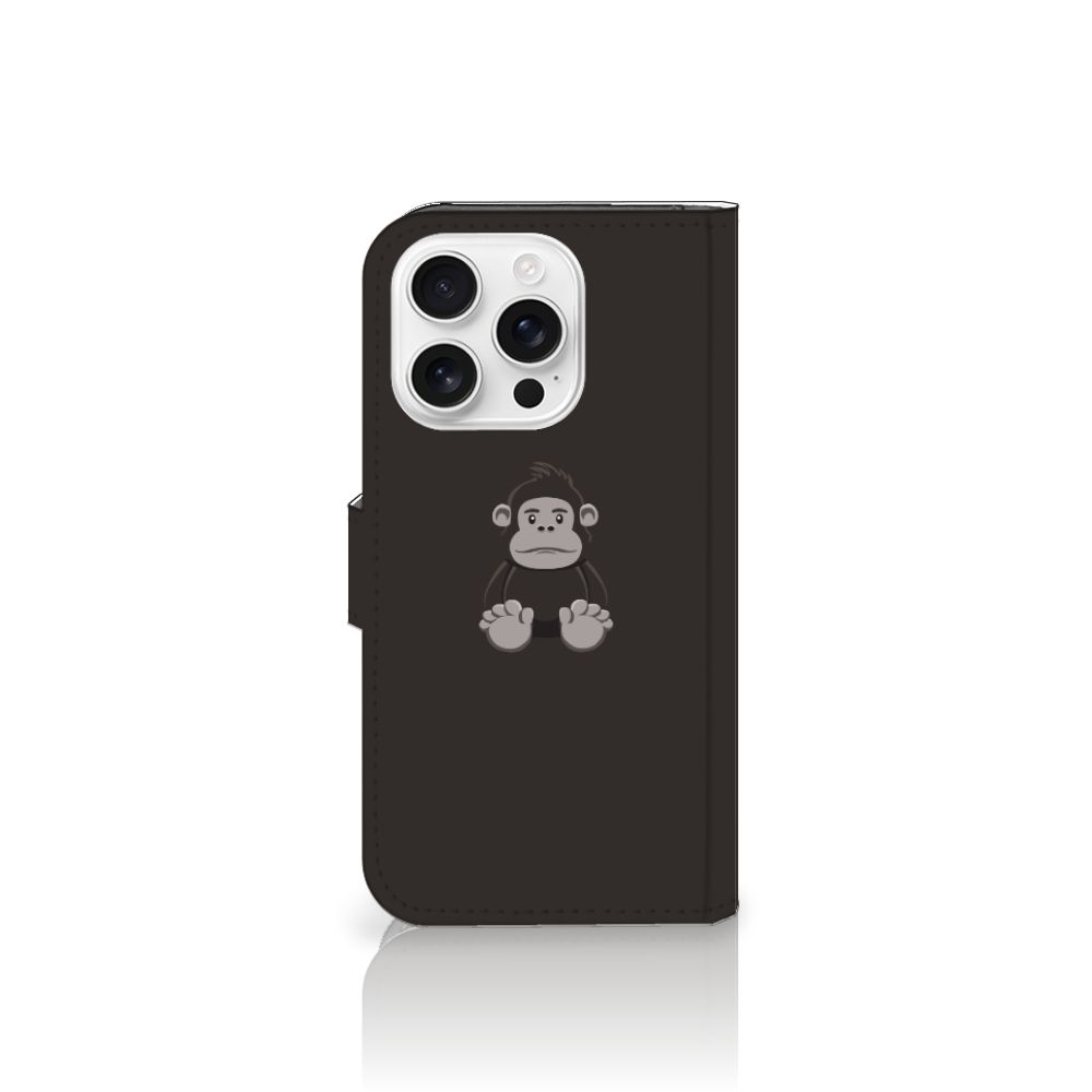 iPhone 16 Pro Leuk Hoesje Gorilla flipcase gorilla schattig