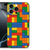 Apple iPhone 16 Pro Max Back Case Blokken ontwerp patroon aanzicht