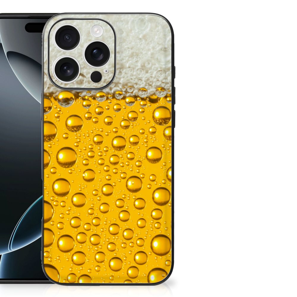 Apple iPhone 16 Pro Max Back Cover Hoesje Bier bier design voorkant