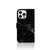 iPhone 16 Pro Max Bookcase Marmer Zwart telefoonhoesje zwart marmer aanzicht