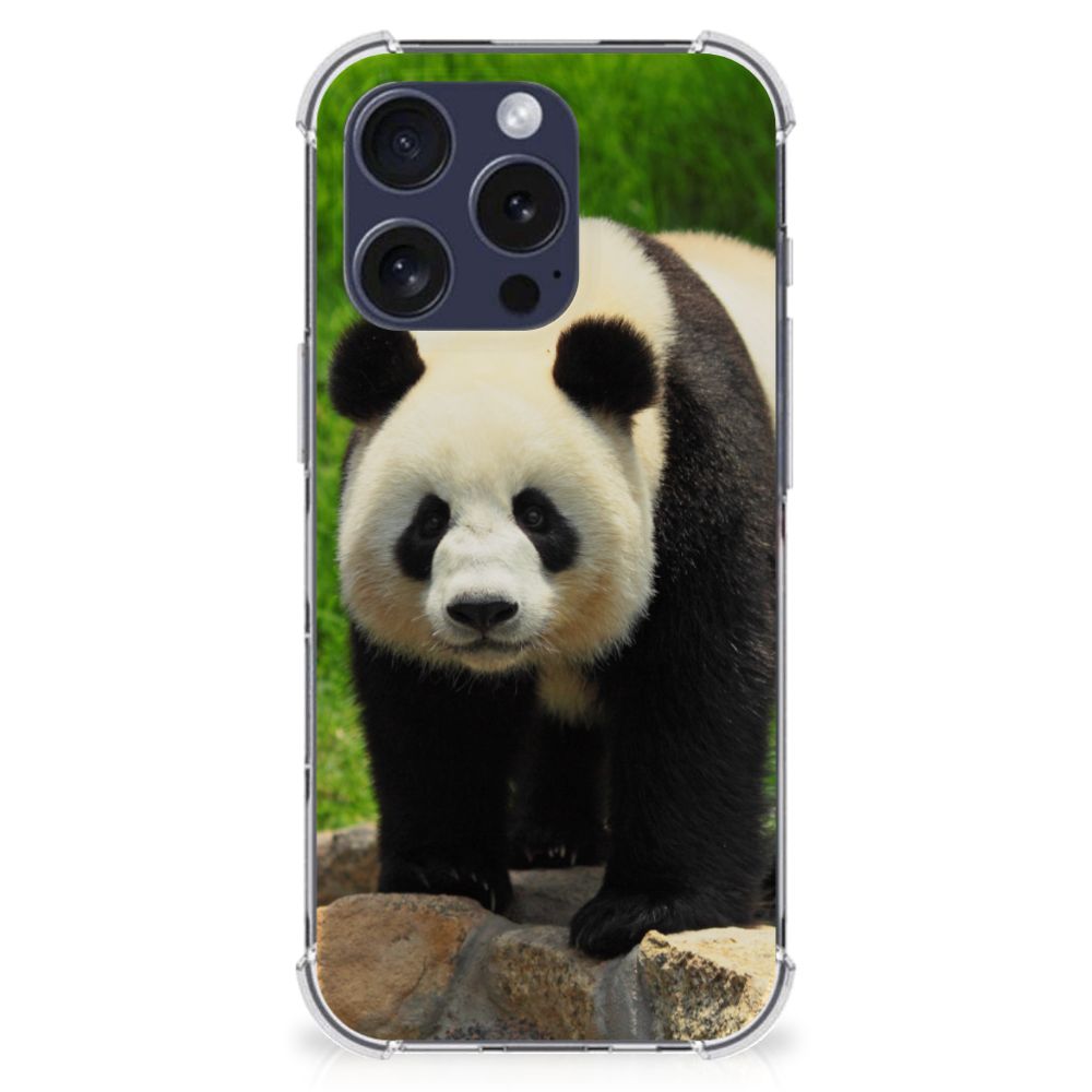 iPhone 16 Pro Max Case Anti-shock Panda voorkant afbeelding