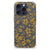 iPhone 16 Pro Max Case Gouden Bloemen achterkant bloemen design