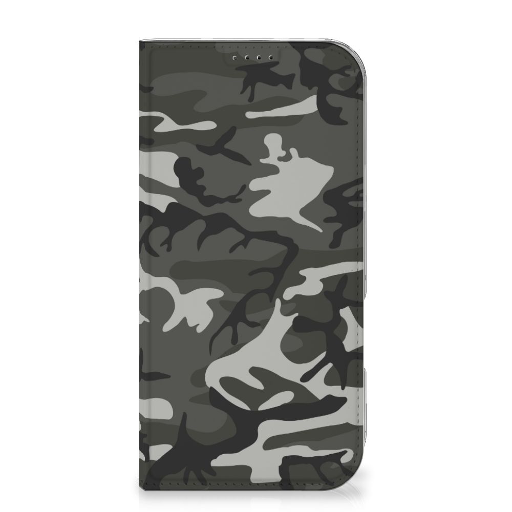 iPhone 16 Pro Max Hoesje met Magneet Army Light camouflage hoesje voorkant