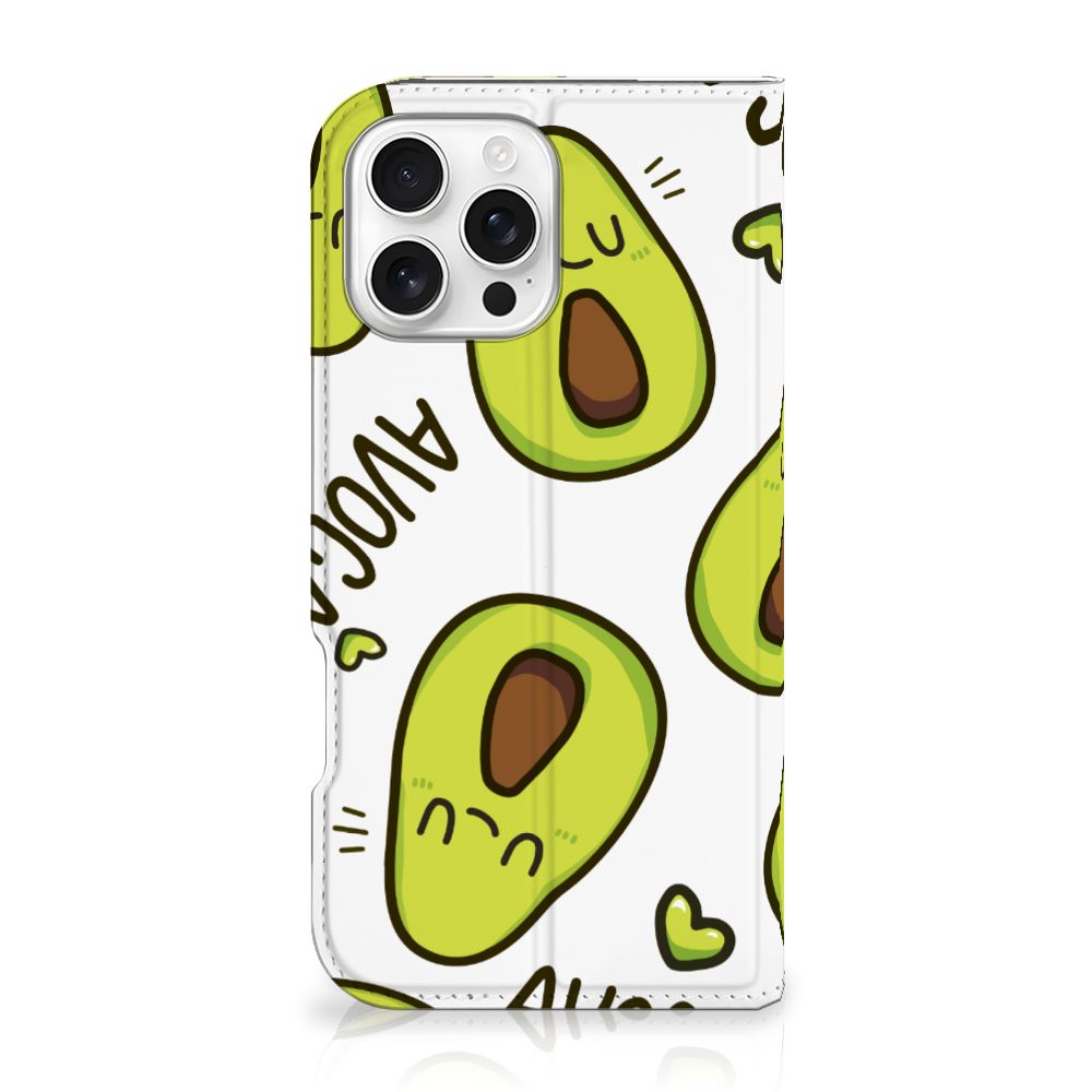 iPhone 16 Pro Max Magnet Case Avocado Singing design voorkant