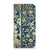 iPhone 16 Pro Max Smart Cover Beige Flowers hoesje beige bloemen donkerblauwe achtergrond