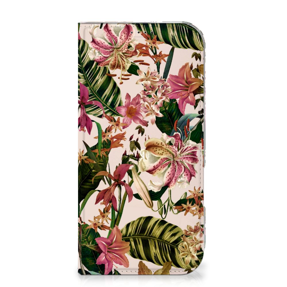Apple iPhone 16 Pro Max Smart Cover Flowers bloemen groen bladeren aanzicht
