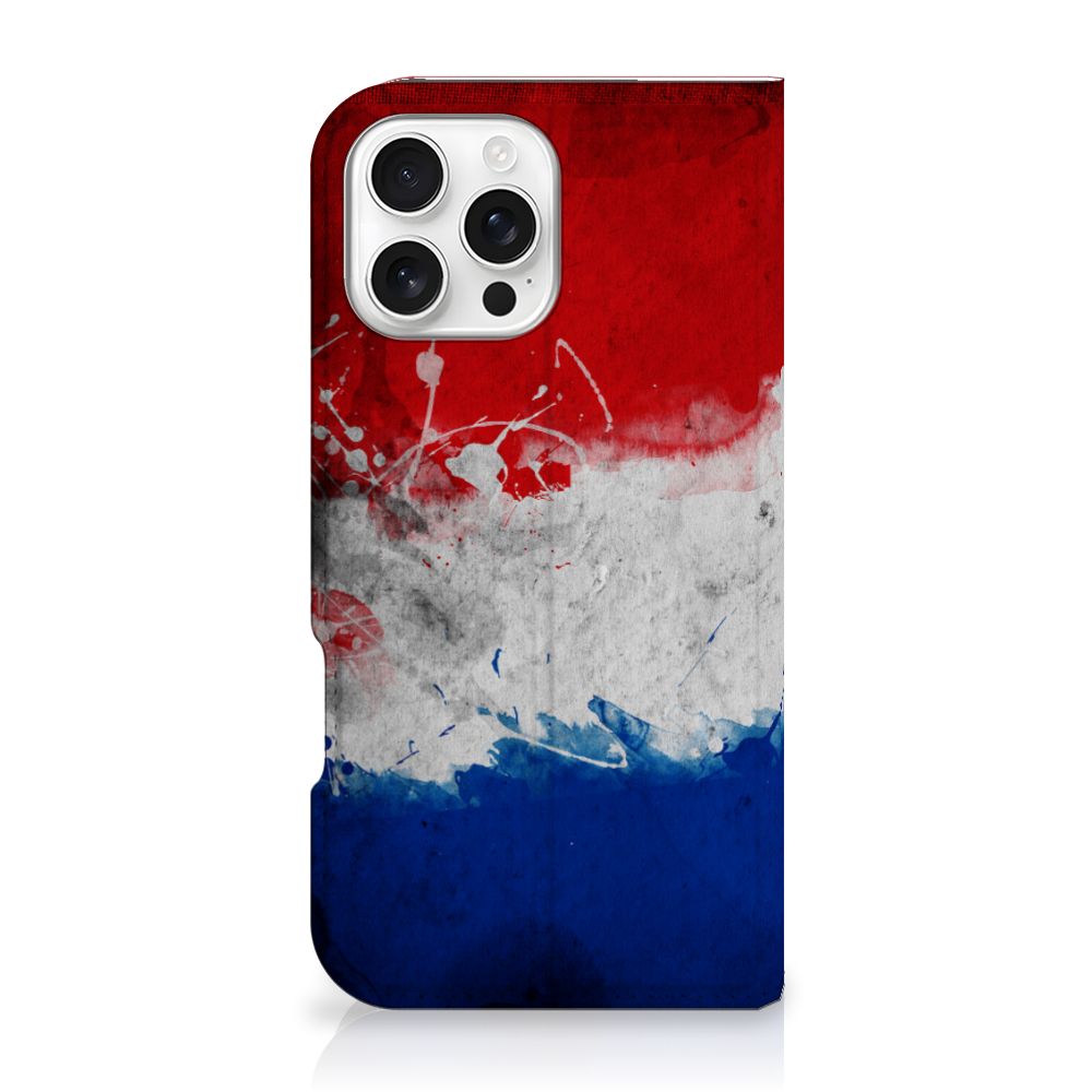 iPhone 16 Pro Max Standcase Nederland hoesje Nederlandse vlag achterzijde