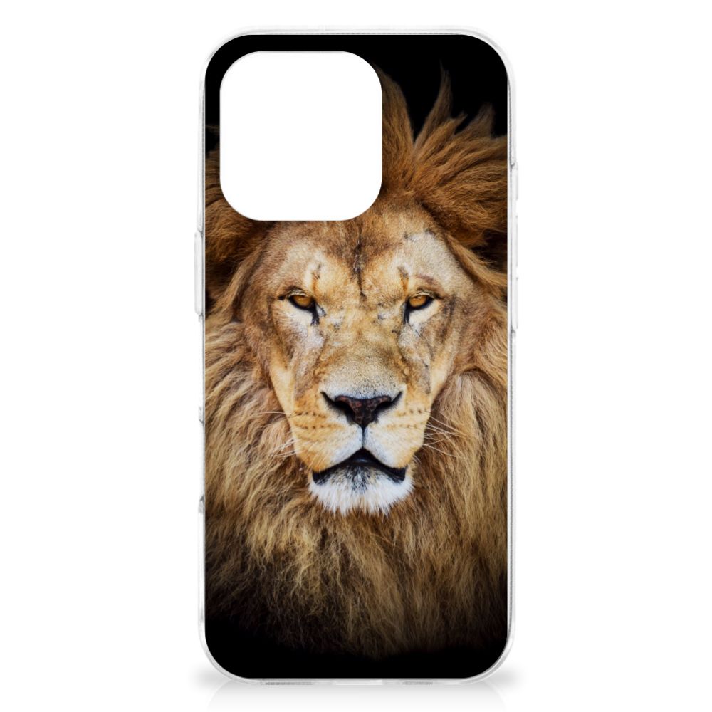 iPhone 16 Pro Max TPU Hoesje Leeuw design leeuw voorkant