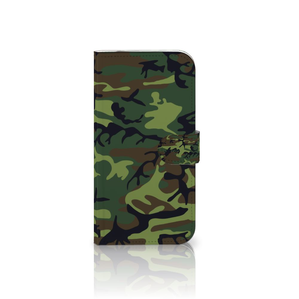 iPhone 16 Pro Max Telefoon Hoesje Army Dark telefoonhoesje camouflage ontwerp voorkant