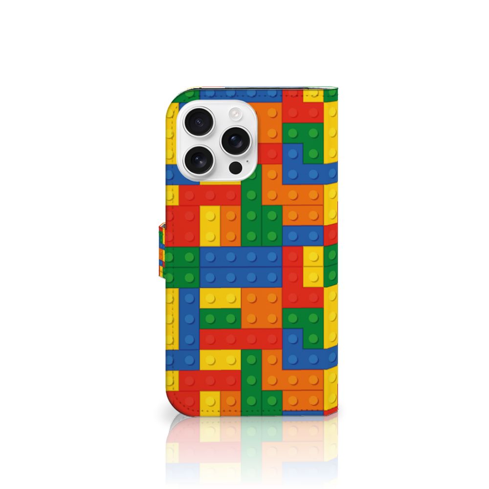 iPhone 16 Pro Max Telefoon Hoesje Blokken telefoonhoesje blokken design vooraanzicht