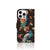 iPhone 16 Pro Max Telefoonhoesje met Pasjes Pauw met Bloemen telefoonhoesje pauw bloemen achterzijde
