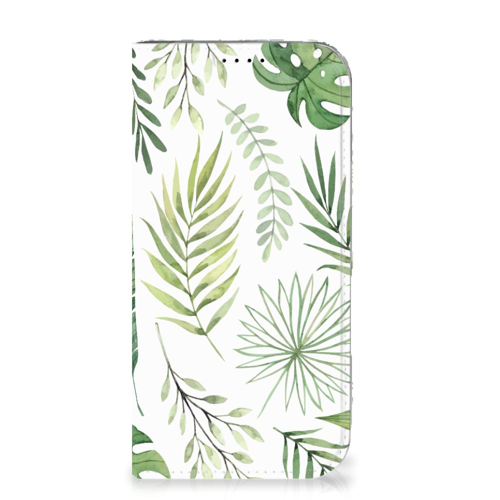 Apple iPhone 16 Pro Smart Cover Leaves design bladeren vooraanzicht
