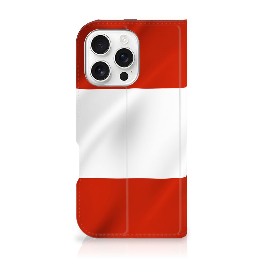 iPhone 16 Pro Standcase Oostenrijk flag design front