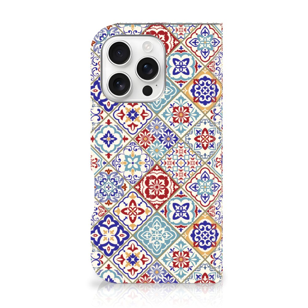 iPhone 16 Pro Standcase Tiles Color design tiles voorkant