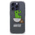 iPhone 16 Pro Stevig Bumper Hoesje Cactus Poo design voorzijde