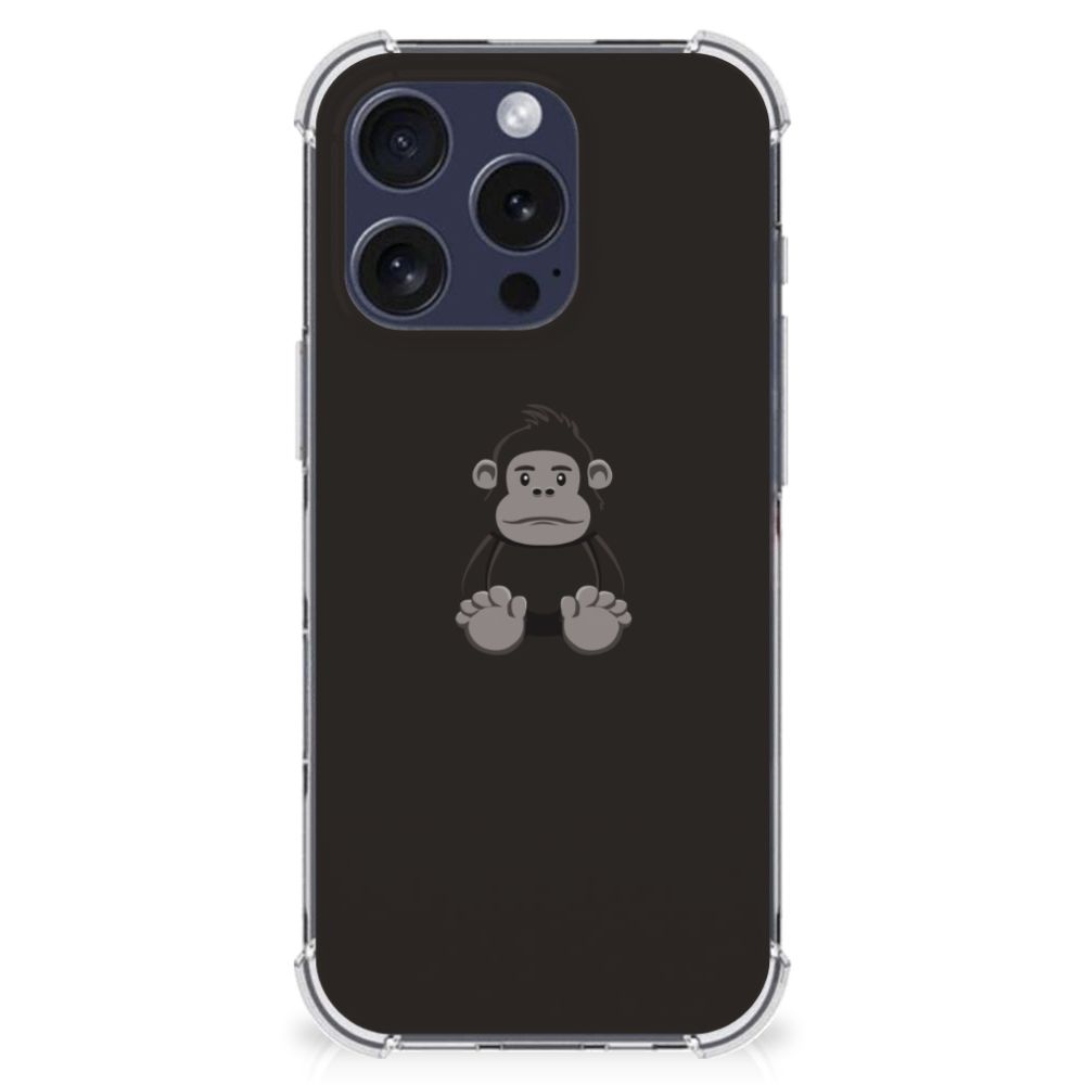 iPhone 16 Pro Stevig Bumper Hoesje Gorilla achterkant