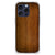 iPhone 16 Pro Stevig Telefoonhoesje Donker Hout achteraanzicht