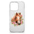 iPhone 16 Pro TPU Hoesje Flamingo paardenbloemen ontwerp voorkant