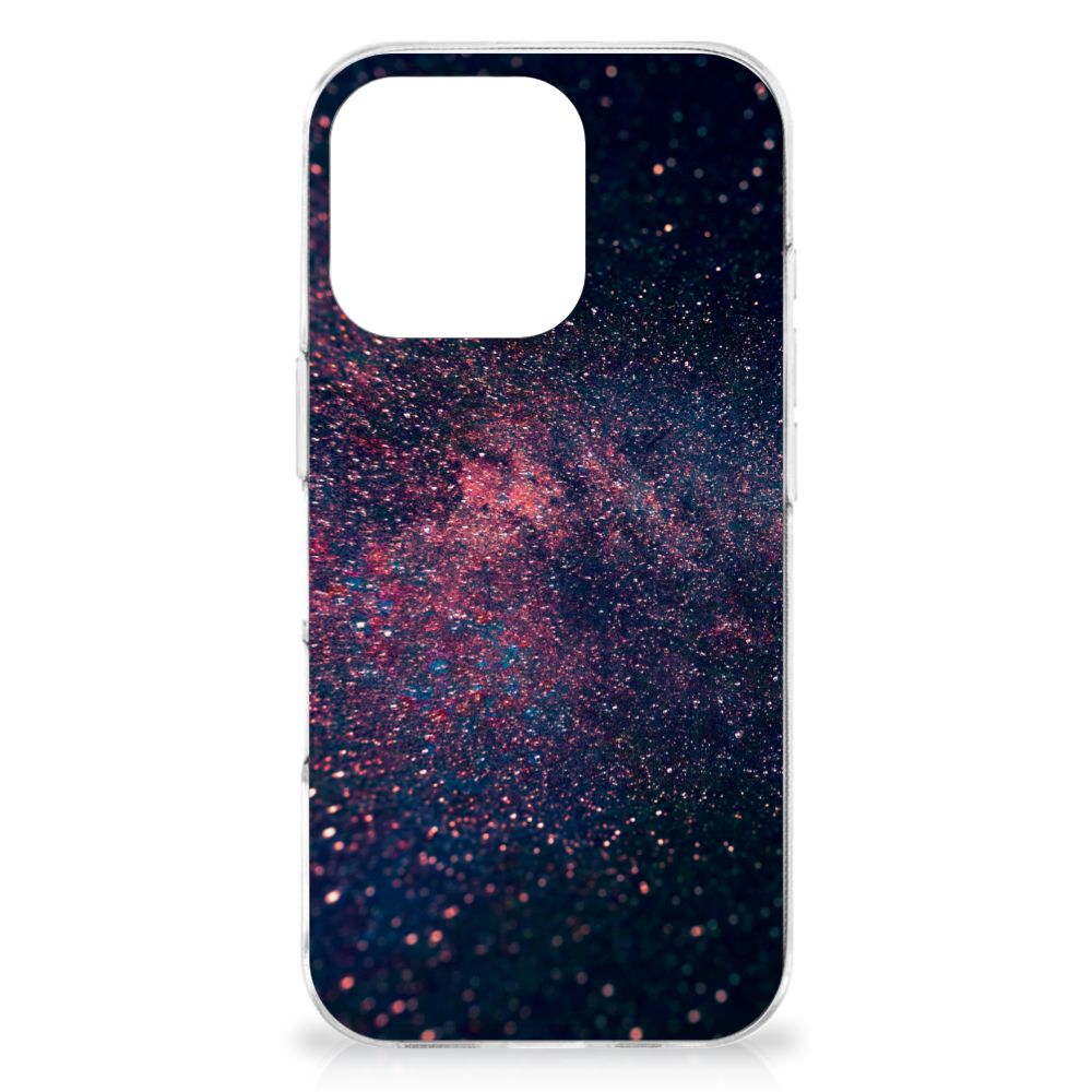 iPhone 16 Pro TPU Hoesje Stars design sterrenhoesje achterkant