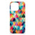 iPhone 16 Pro TPU bumper Geruit design geruit aanzicht
