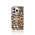 iPhone 16 Pro Telefoonhoesje met Pasjes Leopard dierenprint aanzicht