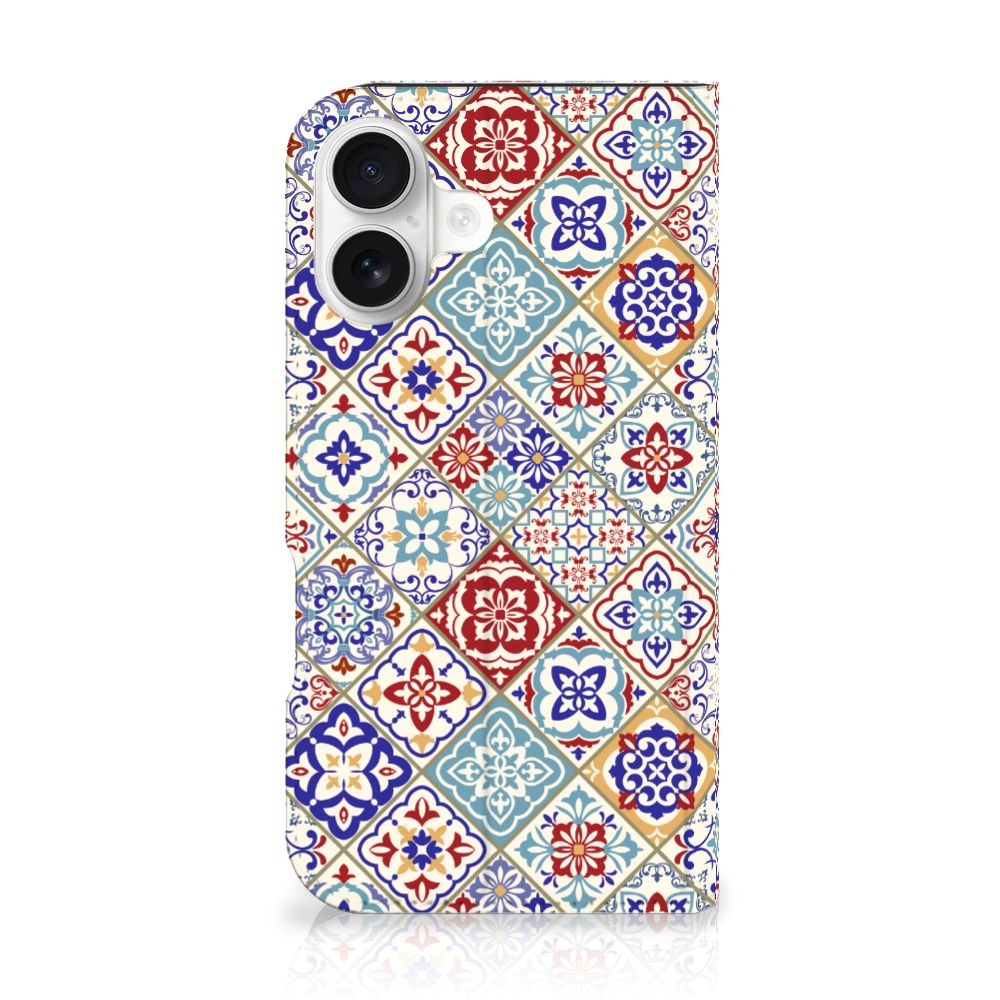 iPhone 16 Standcase Tiles Color patroon aanzicht