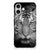 iPhone 16 TPU Hoesje Tijger Witte tijger voorkant design