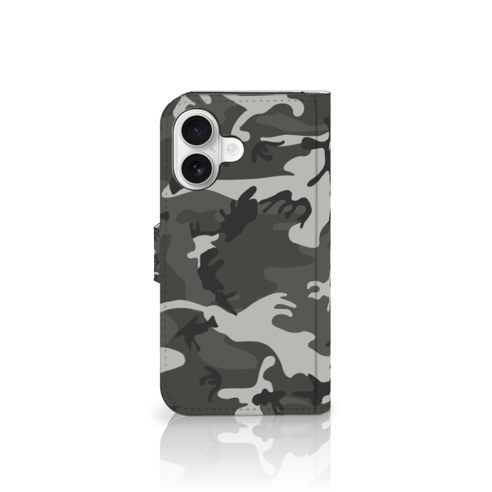 iPhone 16 Telefoon Hoesje Army Light Telefoonhoesje Camouflage Aanzicht