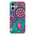 iPhone 16 plus Hoesje maken Cirkels en Vlinders telefoonhoesje design Cirkels Vlinders achterzijde