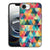Apple iPhone 16e Back Case Geruit hoesje patronen kleurrijk aanzicht