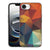 Apple iPhone 16e Backcover Polygon Color hoesje abstract print aanzicht