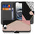 iPhone 16e Book Case Zwart Roze Vormen bookcase geometrisch design voorkant