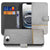 iPhone 16e Book Style Case Wood Concrete bookcase beton TPU kunstleer aanzicht