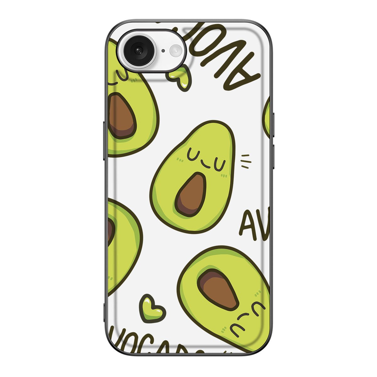Apple iPhone 16e hoesje Avocado Singing voorkant