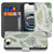 iPhone 16e Hoesje Leaves telefoonhoesje bladeren design voorkant achterkant