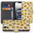iPhone 16e Telefoon Hoesje Emoji bookcase emoji design voorzijde