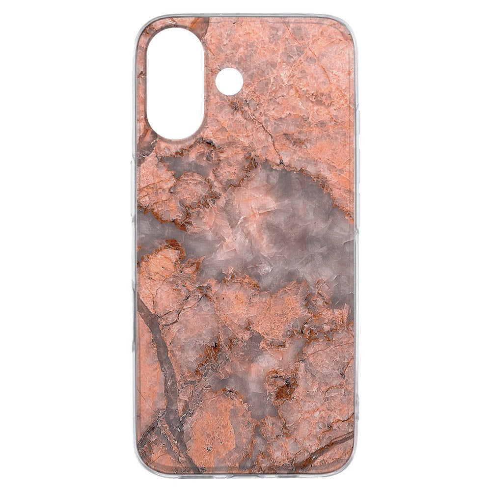 TPU Hoesje Apple iPhone 17 Marmer Oranje