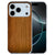 iPhone 17 Pro Max Hoesje Donker Hout â Warm TPU Cover met Donkere Houtprint Vooraanzicht.