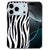 iPhone 17 Pro Max Hoesje Zebra â Trendy TPU Cover met Zebra Print Vooraanzicht.