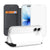 Apple iPhone 17 Stand Case Hoesje Wit met Kaartvak en Magnetische Sluiting stand case vooraanzicht