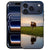 Koe iPhone 18 Pro Max backcover met koeienprint en oranje tinten op de kunstleren achterkant