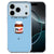 Blauwe achterkant van het Nut Home TPU hoesje voor iPhone 18 Pro Max met statement