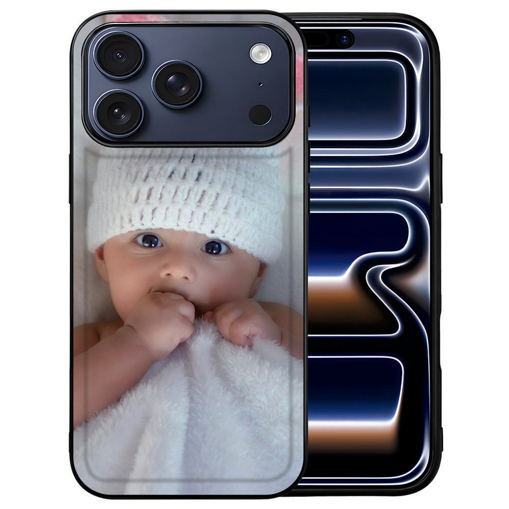 Apple iPhone 17 Pro hoesje ontwerpen met foto back cover baby afbeelding vooraanzicht