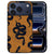 Bruin-zwarte slangenprint op de achterkant van het iPhone 18 Pro hoesje Snakes