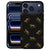 iPhone 18 Pro Max Back Cover Leopards met gouden luipaardvlekken op zwarte ondergrond